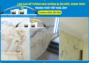 LÀM SAO ĐỂ TƯỜNG NHÀ KHÔNG BỊ ẨM MỐC, BONG TRÓC TRONG THỜI TIẾT MƯA ẨM